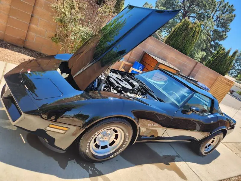 Professional engine bay cleaning for a Corvette