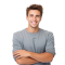 ai-generated-portrait-of-handsome-smiling-young-man-with-folded-arms-isolated-free-png